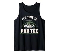 Golf Pun Vintage It's Time to Par Tee Tank Top