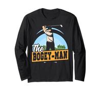 Golf Pun Vintage The Bogey-Man Long Sleeve T-Shirt