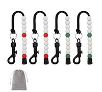 Golf Punch Counter, Golf Counting Chain, Golf Stroke Counter, Golf Score Counter, Golf Counter Scorer, Golf Beads Punch Counter, Golf Score Stroke Beads with Clip, Suitable for Men Women Outdoor Golf