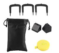 Golf Push Shot Goal Aim Gate Aluminum Alloy Target Parts Set Accessories Premium Golf Swing Training Aid for Practice Drills Black 50mm 55mm 60mm 3 Goal Gates 2 Bases Storage Pouch