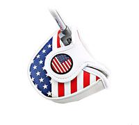 Golf Putter Cover, Golf Club Head Covers Mallet Putter Headcover Synthetic Leather Golf Blade Putter Cover with Magnetic Closure & America USA Style for Golf Putter Covers for Blade Putter Covers