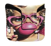 Golf Putter Cover Mallet Magnetic Closure Golf Putter Headcovers for Most Brand PU Leather Waterproof Valentine Cupid Kid Bubble Gum