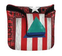 Golf Putter Cover Mallet Magnetic Putter Headcovers for Most Brand PU Leather Waterproof Puerto Rico Flag Coqui Sun Taíno Boricua Pride