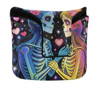 Golf Putter Cover Mallet Magnetic Snap The Lovers Tarot Card Goth