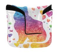 Golf Putter Covers Magnetic Closure Putters Headcovers for Most Brand Waterproof PU Leather Pride Month A Colorful Cat