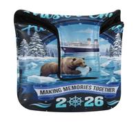 Golf Putter Covers Magnetic Putter Headcovers for Mallets and Square PU Leather Waterproof Alaska Cruise Ship Design