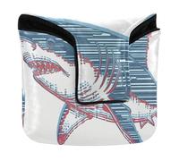 Golf Putter Covers Magnetic Putter Headcovers for Most Brand Waterproof PU Leather Blue Red Ocean Sketch Sketch Art