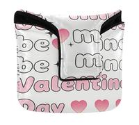 Golf Putter Covers Magnetic Putter Headcovers for Most Brand Waterproof PU Leather Valentine Be Mine