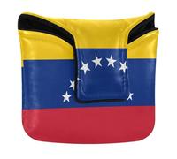 Golf Putter Covers Magnetic Putter Headcovers for Most Brand Waterproof PU Leather Venezuela Flag National