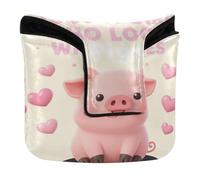 Golf Putter Covers Mallet Magnetic Golf Putter Headcovers for Mallets and Square PU Leather Just A Girl Who Loves Pigs Cute Pig Costume
