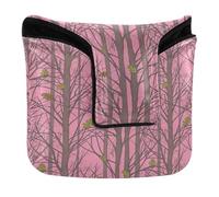 Golf Putter Covers Mallet Magnetic Snap Putter Headcovers for Men and Women Waterproof PU Leather Mossy Blush Hunting Oak Camouflage Camouflage Pattern Tree_00001_00002_00001