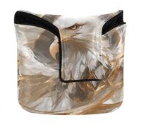 Golf Putter Covers Mallet with Magnetic Closure Golf Accessories for Mallets and Square PU Leather Waterproof Abstract Big Bird Abstract