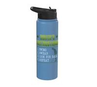 Golf Putter Golfer Bogey Birdie Golfing Eagle Par Gift Idea Stainless Steel Insulated Water Bottle