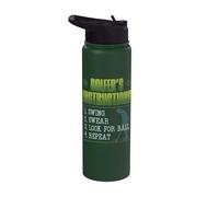 Golf Putter Golfer Bogey Birdie Golfing Eagle Par Gift Idea Stainless Steel Insulated Water Bottle