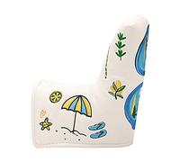 Golf Putter Head Cover Summer Elements Design Protection Fits All Brands white