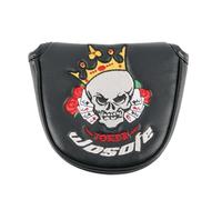 Golf Putter Head Covers - Pilot Head Cover with Magnetic Skull Design Club Cover | High Quality Accessories for Men, Wood & Strong A Lock Irons
