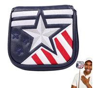Golf Putter Headwear, Golf Club Covers | Embroidered Five Pointed Star Golf Putter Protector,Golf Head Cover,Golf Putter Protective Cover, Fits Most