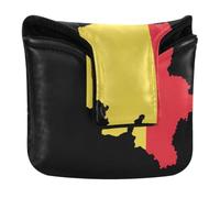 Golf Putter Mallet Head Cover with Magnetic Closure | Putters Headcovers for Mallets and Square PU Leather Waterproof Zimbabwe National Pride Flag