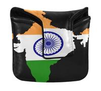 Golf Putter Mallet Head Cover with Magnetic Closure | Putters Headcovers for Mallets and Square PU Leather Waterproof Zimbabwe National Pride Flag