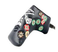 Golf Putter Racket Head Covers - Skull Magnetic Absorption Design Stylish Driver Racket Head Cover | Premium Accessories for Men that Protect Clubs Stylishly