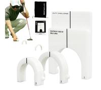 Golf Putting Aids Professional Putting Gates Golf Hole Cut Great Training Aid | Putt Putt Golf Set for Garden Golf Cups with Protective Bag