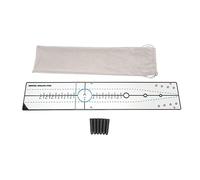 Golf Putting Alignment Mirror Premium Acrylic Foldable Training Practice Tool with Clear Alignment Lines for Indoor Outdoor Use Includes Storage Bag and 6 Golf Tees