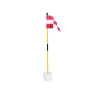 Golf Putting Green Flag and Hole Cup Golfing Portable Golf Flag Hole Cup Set Red White