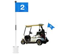 Golf Putting Green Flag Putter Cup Putt Set - Heavy Duty Golf Pin Flag Hold Cup | Putting Practice Set for Outdoor and Garden Perfect Golf Accessories for Golfers and Beginners Generic Golf Pin