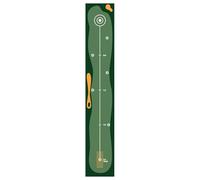Golf Putting Mastering Equipment, Golf Putting Training Mat - Green Golf Mastery Practice Equipment | Long Putting Mat with Distance Marker for Adults,