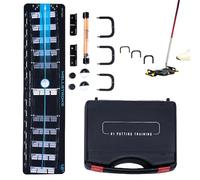 Golf Putting Mat - 79 x 19.5 cm | 31 Inch Alignment Trainer | Putter Practice Aid Tool | For Beginners, Teenagers, Women, Golfers, Enthusiasts, Mum, Dad, Family, Designed To Put