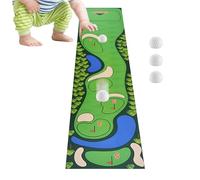 Golf Putting Mat - Cardboard, Golf Putting Set, Triple Fold Game Board | Indoor Activity for Multiple Players, Interactive Sports Mat, Table Playset for Kids, Families, Classroom, Apartment