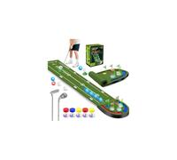 Golf Putting Mat for Kids, Toy Golf Set with Light up Holes, Glowing Balls, Practice Putting Green with 2 Clubs, Golfing Mats Indoor Outdoor, Sport Game Gifts for Kids Teens Family