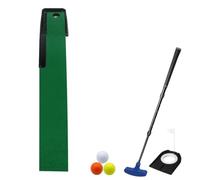 Golf Putting Mat Indoor Practice Green with Ball Return System Premium Turf Trainer Improve Stroke Accuracy Distance Control Portable Home Backyard for Husband