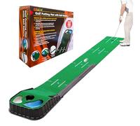 Golf Putting Mat, Putting Green Indoor Set, Indoor Putting Green with Automatic Ball and 3 Holes, Training and Practice Aid at Home or Office Home Office Backyard,Gifts Accessories for Men