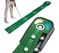 Golf Putting Mat, Putting Green Mat Indoor Golf with Auto Ball Return and 3 Holes, Home Training and Practice Aid Putting Mat for Men, Golf Putting Mat Suitable for Office, Recreation Room, Patio
