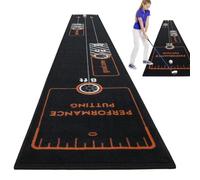 Golf Putting Mat, Roll-Up Golf Training Mat, Practice Putting Mat, Lightweight Putting Training Aid, Golf Turf Practice Mat, Putting Training Mat for Home, Garden Golf Putting Mat, Patio Golf Mat