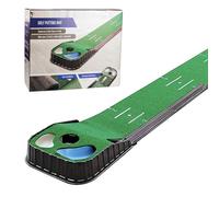Golf Putting Mat Set 106''(270cm) x 15.3''(39cm) + Return Path in Gift Box Indoor Outdoor