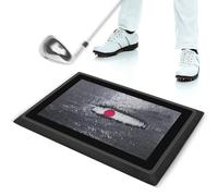 Golf Putting Mat With Automatic Ball Return Feedback | Three-color Guiding Path, Sandpit And Water Obstacle Simulation, Backyard Home Practice