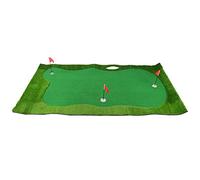 Golf Putting Mat with Premium Back Design Eliminating Folds and Creases | Practice golf skills on this artificial indoor outdoor putting mat with a wide surface for different angles and no creases