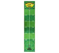 Golf Putting Practice - Professional Training Green, Alignment Guided Sports Pad with Anti-Slip Backing, Indoor Outdoor Home Office Skill Improvement Tool Men Women