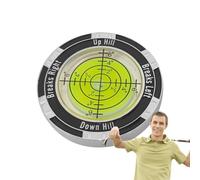 Golf Putting Reader, Compact Double Sided Round Golf Putting Level | Ball Marker Level, Green Reading Aid Accessories for Men and Women