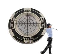 Golf Putting Reader, Compact Double Sided Round Golf Putting Level | Ball Marker Level, Green Reading Aid Accessories for Men and Women