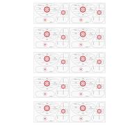 Golf Putting Sticker | 10 Sheets of Putting Alignment Labels - Golf Practice Labels with Clubs | For Women Athletes Who Swing for Indoor and Outdo Sports