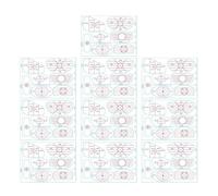 Golf Putting Sticker, 10 Sheets of Stickers for Swing Alignment, Training Aid for Golf Driver | for Indoor and Outdoor Swing Distance Practice