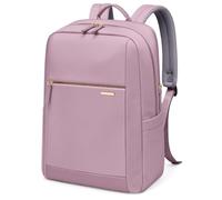 GOLF QUALITY 14 Inch Laptop Backpack for Women, Anti-Theft Water Resistant Commuter Backpack, Large Capacity Carry On Cabin Bag for College Work Travel UK (Pink violet)