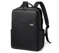 GOLF QUALITY Women's Backpack with Laptop Compartment 16 Inch Men's Laptop Backpack Waterproof School Bag Small Backpack Women Elegant Casual Daypack Work Backpack for Teachers Holidays Black