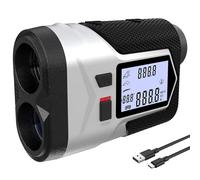 Golf Rangefinder 1200Yds - Rechargeable Laser Distance Finder with Flag Lock, Slope Mode, Side LCD, 6X Magnification, USB-C, for Yardage & Club Selection