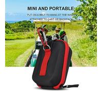 Golf Rangefinder Case EVA Hard Cover Portable Range Finder Bag with Magnetic Buckle for Golf Rangefinders Storage Red Black 127x90x53MM