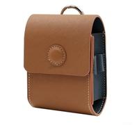 Golf Rangefinder Case Hard Shell Protective Cover for Bushnell for nikon for callaway - PU Leather Carry Bag with Belt Loop Brown 120x85x50mm