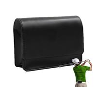 Golf Rangefinder Case - Outdoor PU Leather Range Finder Case Storage Bag, Fashion Range Finder Carrying Bag, Waterproof Waist Bags For Outdoor - Black